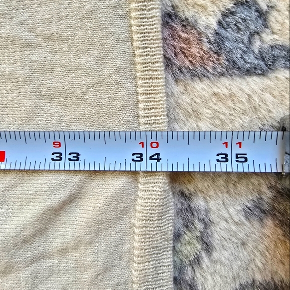 Joie Pentea B Cashmere Blend Cream Striped Sweater Dress Women's L - Picture 5 of 6